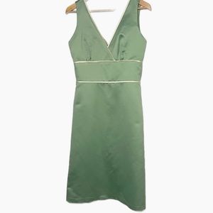 Alfred Sung Satin Twill Tea Dress